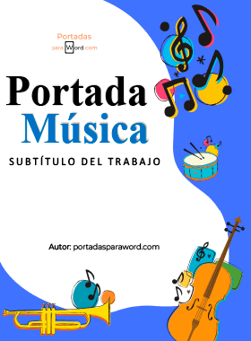 Portada para word musica escuela