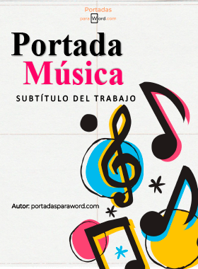 Portada para word musica infantil