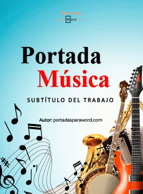 Portada para word musica instrumentos