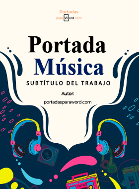 Portada para word musica moderna