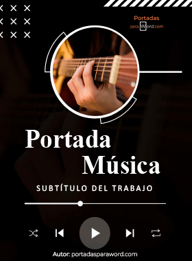 Portada para word musica reproductor