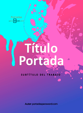 Portada para word original pringosa