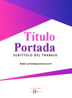 Portada para word para informe anual