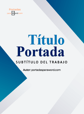 Portada para word para informe riguroso