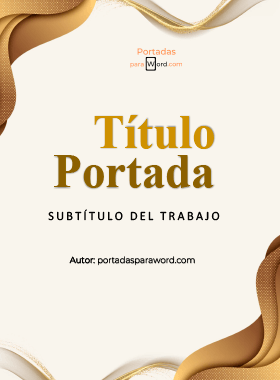 Portada para word para informe semanal