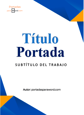 Portada para word para informe serio