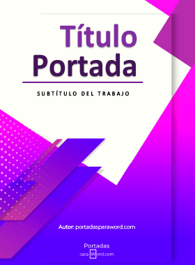 Portada para word presentacion diferente
