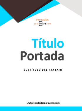 Portada para word presentacion limpia