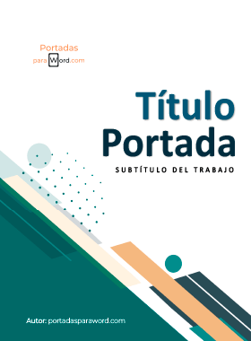 Portada para word presentacion moderna