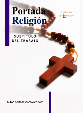 Portada para word religion cristiana