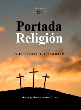 Portada para word religion final