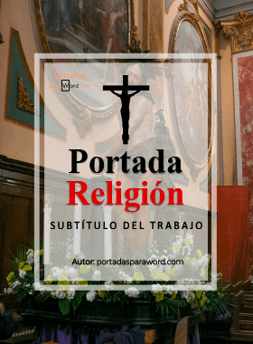Portada para word religion iglesia