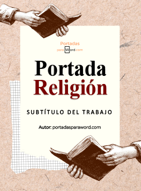 Portada para word religion oracion