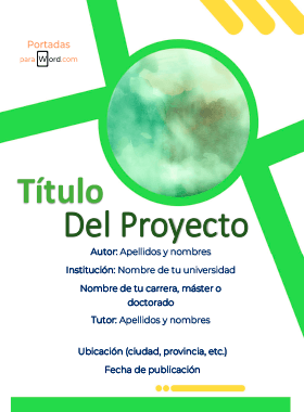 Portada para word tfg ciencia