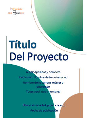 Portada para word tfg circulos