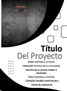 Portada para word tfg elegante