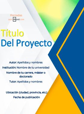 Portada para word tfg llamativa