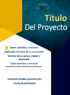 Portada para word tfg textura