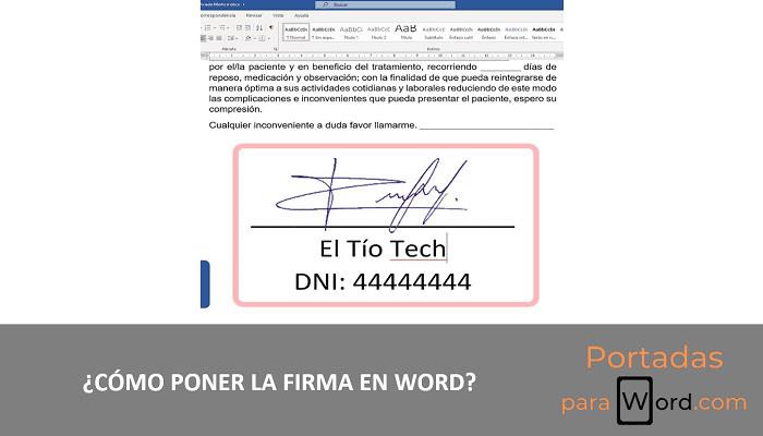 poner firma en word